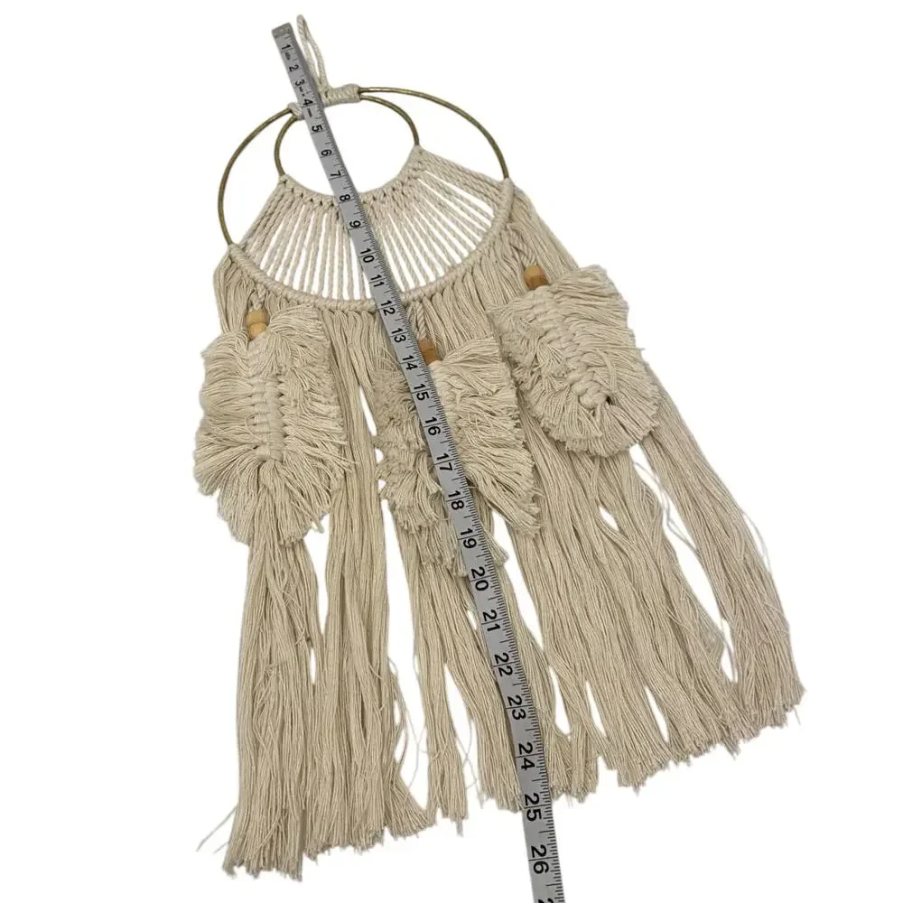 Macrame Wall Hanging Dreamcatcher Boho Hippie Festival Good Vibes Decor Tranquil